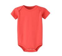 Generisch Bonito body para niña de manga corta suave en mono de bebé ideal para excursiones de ocio, fiestas en la playa, día a la escuela, Rojo sandía, 0-3 meses