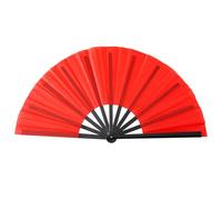 Generisch Boots On The Ground Abanico plegable Country Line Dance, abanico portátil grande, accesorio de danza para eventos al aire libre, amantes de la danza (rojo, 34 cm)