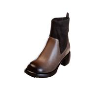 Generisch Botas cálidas de alto rendimiento para mujer, suaves y cómodas, se pueden adaptar al entorno frío y al aire libre, para mujer, resistentes al agua, para invierno, marrón, 37 EU