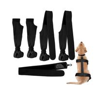 Generisch Botas con pinzas para perros, protección impermeable para las piernas, botas para cachorros, zapatos de invierno para perros, botas ajustables para patas de perro, protegen de aprox.