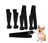 Generisch Botas con pinzas para perros, protección impermeable para las piernas, botas para cachorros, zapatos de invierno para perros, botas ajustables para patas de perro, protegen de aprox.
