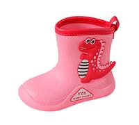 Generisch Botas de agua para niños, 28 botas de lluvia lindas con estampado de dinosaurios en 3D, botas de goma, suela suave, botas de lluvia gruesas, elegantes botas de agua ligeras, zapatos para