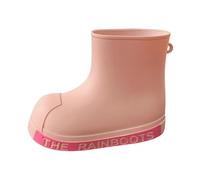 Generisch Botas de goma para bebés descalzos para niños y niñas, ligeras, lindas y bonitas, con patrón de dibujos animados, zapatos de goma cómodas, botas de agua para exteriores, botas impermeables