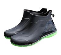 Generisch Botas de goma para hombre, caña corta, botas de lluvia para hombre, suela gruesa, impermeables, antideslizantes, botas de trabajo al aire libre para jardineros, canotaje, camping, vela y