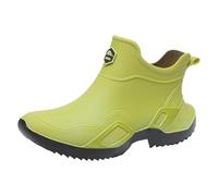 Generisch Botas de goma para hombre de caña corta, impermeables para hombre, medias botas de plataforma, botas cortas de moda, botas cortas ligeras, antideslizantes, para parejas, zapatos de agua