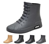 Generisch Botas de goma para hombre, impermeables, 42, impermeables, para viajes, impermeables, unisex, botas de pesca, botas de pesca, gris, 41 EU