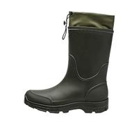 Generisch Botas de goma para mujer, impermeables, suela gruesa, amortiguación, hasta la pantorrilla, monocolor, con plantilla cómoda para exteriores, senderismo, verde, 41 EU