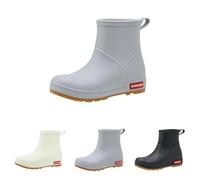 Generisch Botas de goma para mujer, medias altas, impermeables, botas de lluvia de verano, antideslizantes, zapatos de jardín, botas de lluvia al aire libre, zapatos de cocina, zapatos de trabajo