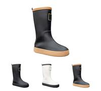 Generisch Botas de goma para mujer, medias altas, ligeras, impermeables, antideslizantes, para jardín, plataforma, resistentes a la abrasión, botas de trabajo para exteriores, cómodas botas de lluvia