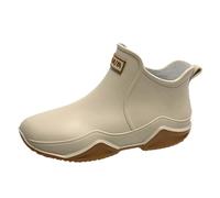 Generisch Botas de goma versátiles para mujer para exteriores, parte inferior antideslizante, zapatos de cocina cómodos, suela gruesa, botas de lluvia impermeables para hombre y mujer