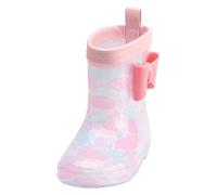 Generisch Botas de invierno 35, botas de lluvia, botas de lluvia cortas para, fáciles de poner, botas ligeras para niña, Rosa intenso., 27.5 EU