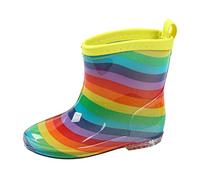 Generisch Botas de invierno 35, botas de lluvia, botas de lluvia cortas para, fáciles de poner, botas ligeras para niña, amarillo, 28.5 EU