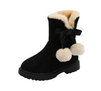 Generisch Botas de invierno de alta calidad para niñas con suela robusta y sistema de calor innovador para una comodidad óptima en las frías aventuras al aire libre, Negro , 28.5 EU