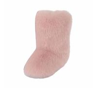 Generisch Botas de invierno forradas de alta calidad para mujer con suela antideslizante de caña media para una sujeción óptima del calor en la estación fría, Rosa claro., 41 EU