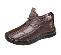 Generisch Botas de invierno para hombre, botas de nieve, antideslizantes, cálidas, antideslizantes, forradas, botas de senderismo, botines antideslizantes, botas de trekking, botas de senderismo para