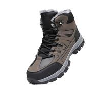 Generisch Botas de invierno para hombre, impermeables, forradas, cálidas, ligeras, deportivas, de invierno, de piel, antideslizantes, para el tiempo libre, marrón, 46.5 EU