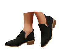 Generisch Botas de invierno para mujer, tacones planos, botas de equitación, botas altas informales, bota de saltar, tirolesa, zapatos informales, elegantes, para fiestas, tirolesas, para traje