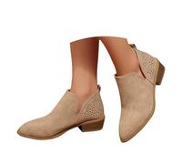 Generisch Botas de invierno para mujer, tacones planos, botas de equitación, botas altas informales, bota de saltar, tirolesa, zapatos informales, elegantes, para fiestas, tirolesas, para traje