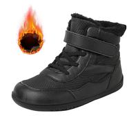 Generisch Botas de invierno para niñas con suela de caída, botas de invierno para niños/niños grandes, talla 38, Negro , 33 EU