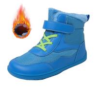 Generisch Botas de invierno para niñas con suela de caída, botas de invierno para niños/niños grandes, talla 38, azul, 30 EU