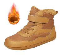Generisch Botas de invierno para niñas con suela de caída, botas de invierno para niños/niños grandes, talla 38, marrón, 33.5 EU