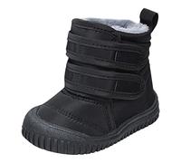 Generisch Botas de invierno para niños, forradas, unisex, para niños, botas de entretiempo, térmicas, altas para niños, botas de nieve, botas de nieve, elefantes, impermeables, Negro , 24 EU