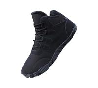 Generisch Botas de invierno unisex para hombre, cálidas, botas de nieve forradas, botas de nieve descalzas, impermeables, tallas grandes, botas térmicas de moda, zapatos de invierno, suela gruesa