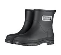Generisch Botas de lluvia cortas para mujer, botines impermeables de media altura, botas de lluvia extra anchas, antideslizantes, monocolor, ligeras, cómodas, botas de vela, suela de goma, botas de