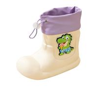 Generisch Botas de lluvia infantiles con diseño de dinosaurios para niñas, Blanco, 28.5 EU