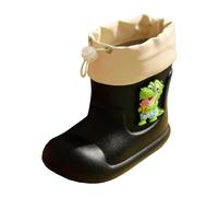 Generisch Botas de lluvia infantiles con diseño de dinosaurios para niñas, Negro , 28.5 EU