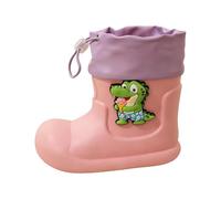 Generisch Botas de lluvia infantiles con diseño de dinosaurios para niñas, Rosa., 28.5 EU