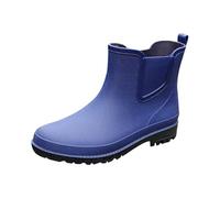 Generisch Botas de lluvia para hombre cortas para hombre, color negro, impermeables, transpirables, para la lluvia, viajes, botas de agua para la lluvia, unisex, botas básicas de verano, azul, 41 EU