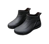 Generisch Botas de lluvia para hombre de verano, botas de goma para hombre, botas de lluvia de moda para jardín, impermeables, botas de goma unisex con suela antideslizante, botas deportivas de lluvia