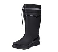 Generisch Botas de lluvia para mujer, impermeables, antideslizantes, diseño elegante, ajuste perfecto, ideal para condiciones húmedas, mal tiempo, cómodas, elegantes, diseño moderno, Negro , 37 EU