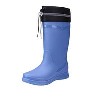 Generisch Botas de lluvia para mujer, impermeables, antideslizantes, diseño elegante, ajuste perfecto, ideal para condiciones húmedas, mal tiempo, cómodas, elegantes, diseño moderno, azul, 38 EU