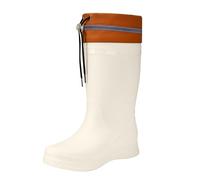 Generisch Botas de lluvia para mujer, impermeables, antideslizantes, diseño elegante, ajuste perfecto, ideal para condiciones húmedas, mal tiempo, cómodas, elegantes, diseño moderno, Blanco, 39 EU