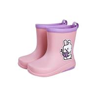 Generisch Botas de lluvia para niñas con estilo, zapatos de goma, impresión de dibujos animados para jugar al aire libre, Rosa., 36 EU