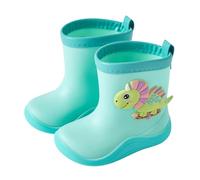 Generisch Botas de lluvia para niños, con diseño de dinosaurios, para exteriores, diseño de dibujos animados, verde, 28 EU