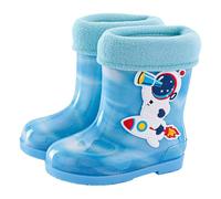 Generisch Botas de lluvia para niños y niñas, botas de lluvia para niños y niñas, botas de lluvia de agua para bebés y niños, azul celeste, 25 EU