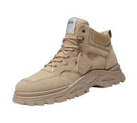 Generisch Botas de nieve para hombre, senderismo, zapatos de invierno para hombre, deportivas, botas de senderismo, planas, antideslizantes, con cordones, zapatos de senderismo, zapatos de senderismo