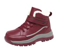 Generisch Botas de senderismo para mujer, resistentes al agua, ligeras, botas de senderismo para exteriores, botas de invierno con forro polar, botas de invierno de alta calidad, suela antideslizante