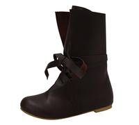 Generisch Botas de vaquero para mujer y hombre, botas occidentales medievales, estilo vintage, botas piratas, botas de caballero, botas de caballero, zapatos de invierno, botas de plataforma, botas