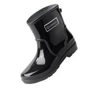 Generisch Botas impermeables para mujer, de verano, tallas grandes, antideslizantes, para el tiempo libre, resistentes al desgaste, para el agua, Negro , 38 EU