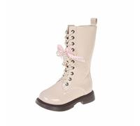 Generisch Botas largas para niños, princesa, zapatos de niña, caballero, vintage, botas de lluvia, botines de equitación, botas altas hasta la rodilla, botas altas para niños, con cremallera, botas