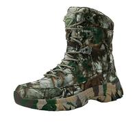 Generisch Botas militares para hombre, botas tácticas para exteriores, botas de trabajo, botas de senderismo, antideslizantes, de camuflaje, para hombre, transpirables y cómodas, verde, 47 EU