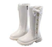 Generisch Botas para niños y niñas, botines clásicos, botas de otoño para niños, botas de invierno, botas medianas, suela suave, botas de equitación, 101, 34 EU