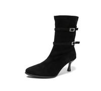 Generisch Botas por encima de la rodilla para mujer, botines occidentales, botas de invierno, botas de invierno, botas de invierno, botas de ocio, botas de entretiempo, botas de equitación, botas