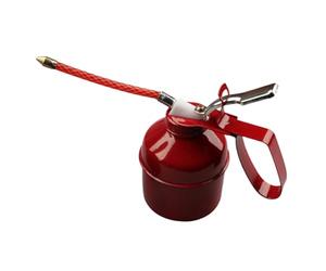 Generisch Bote de aceite de bomba de mano, aerosol de aceite para coche, dispensador de aceite para coche con boquilla flexible | Depósito de aceite de coche de metal para revestimiento de neumáticos,