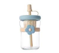 Generisch Botella Reutilizable Para Agua - Botella De Agua Con Cuello Ancho,Vaso Para Beber Con Tapa Y Pajita A Prueba De Fugas Botella Grande Reutilizable Para Deportes Viajes Hogar