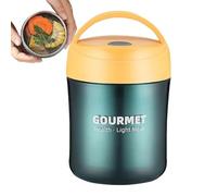 Generisch Botella térmica de alimentos - Acero inoxidable 304 + poliestireno + PP | Contenedores aislados para alimentos | Recipiente para sopa a prueba de fugas con tapa para el almuerzo y comida